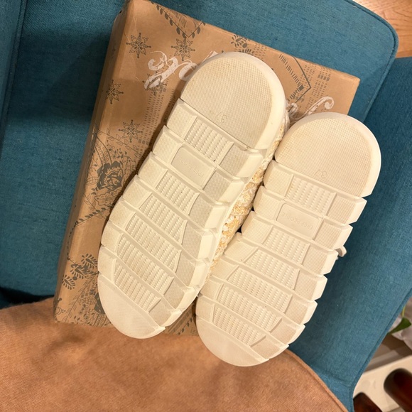 Free People Beige and White Casual Sneakers - Picture 2 of 12